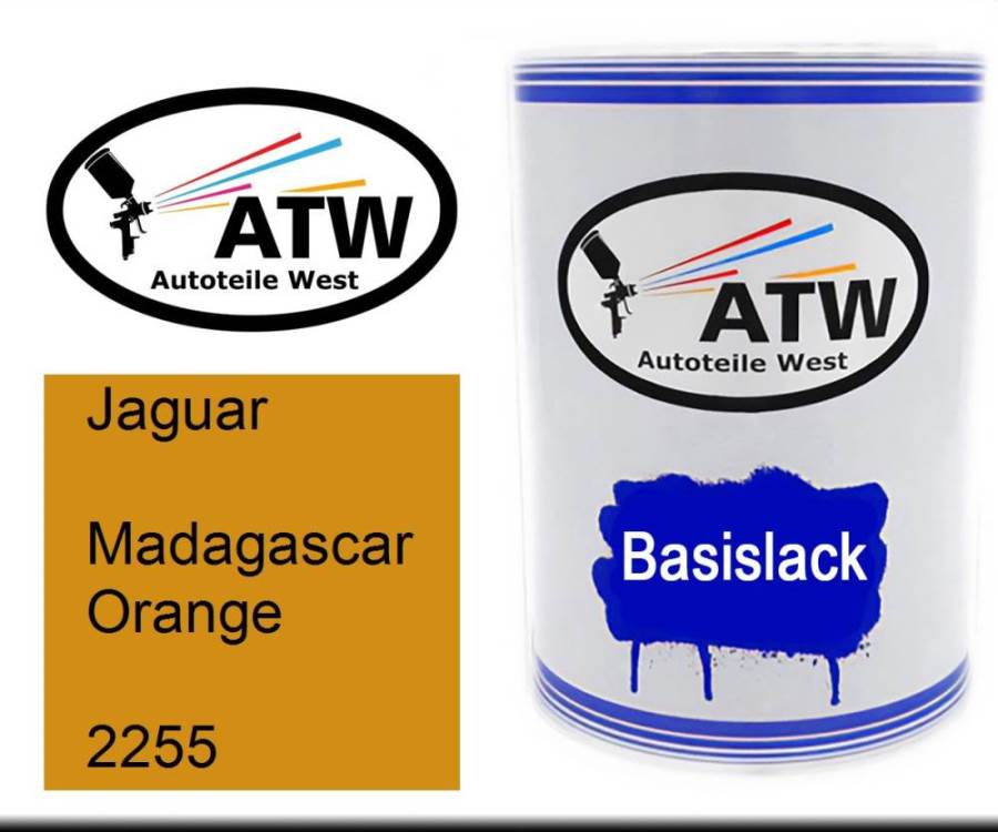 Jaguar, Madagascar Orange, 2255: 500ml Lackdose, von ATW Autoteile West.